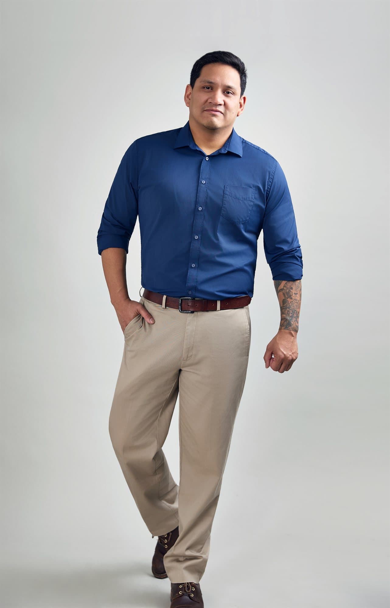 Anthony Dang, full body studio portrait